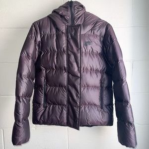 Nike Puffer Purple Winter Coat Jacket